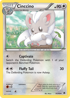 Cinccino z edície Emerging Powers, karta č.85