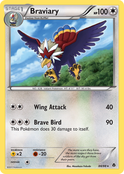 Braviary z edície Emerging Powers, karta č.88