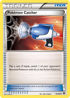 Pokémon Catcher z edície Emerging Powers, karta č.95