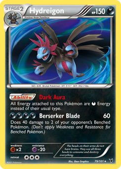 Hydreigon z edície Noble Victories, karta č.79
