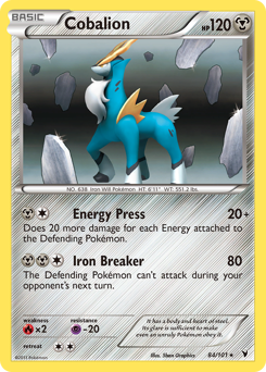 Cobalion z edície Noble Victories, karta č.84