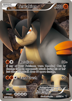 Terrakion z edície Noble Victories, karta č.99