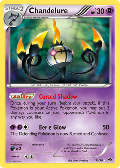 Chandelure z edície Next Destinies, karta č.101