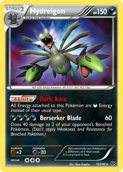 Hydreigon z edície Next Destinies, karta č.103
