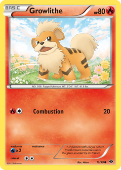 Growlithe z edície Next Destinies, karta č.11