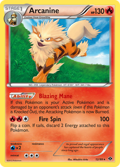 Arcanine z edície Next Destinies, karta č.12