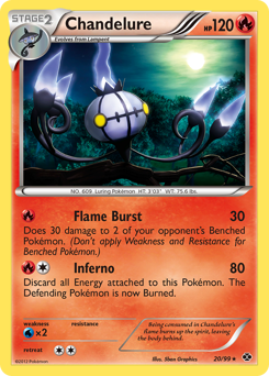 Chandelure z edície Next Destinies, karta č.20