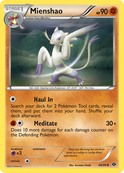 Mienshao z edície Next Destinies, karta č.68