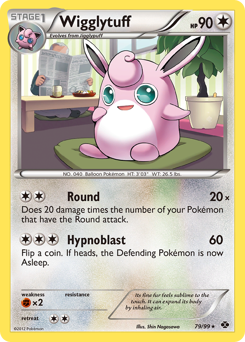 Wigglytuff z edície Next Destinies, karta č.79