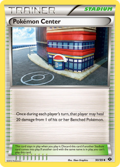 Pokémon Center z edície Next Destinies, karta č.90