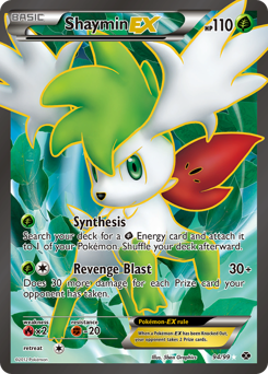 Shaymin-EX z edície Next Destinies, karta č.94