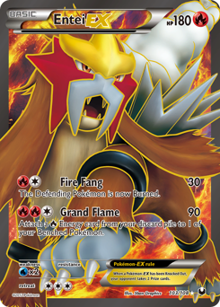 Entei-EX z edície Dark Explorers, karta č.103