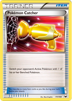 Pokémon Catcher z edície Dark Explorers, karta č.111
