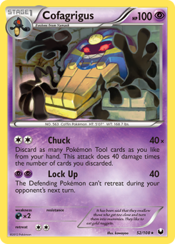 Cofagrigus z edície Dark Explorers, karta č.52
