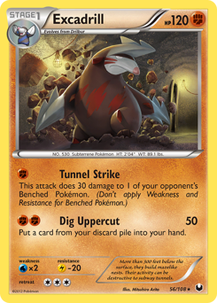 Excadrill z edície Dark Explorers, karta č.56