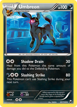 Umbreon z edície Dark Explorers, karta č.60