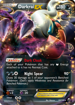 Darkrai-EX z edície Dark Explorers, karta č.63