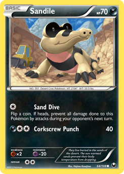 Sandile z edície Dark Explorers, karta č.64