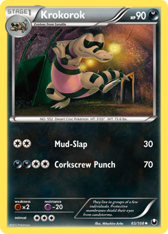 Krokorok z edície Dark Explorers, karta č.65