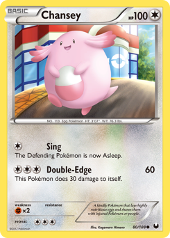 Chansey z edície Dark Explorers, karta č.80