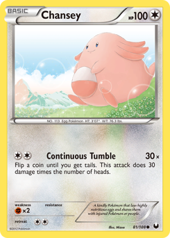 Chansey z edície Dark Explorers, karta č.81