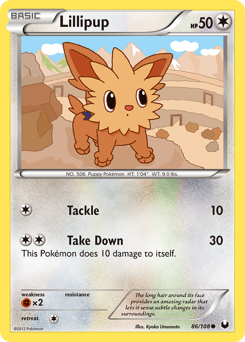 Lillipup z edície Dark Explorers, karta č.86