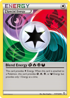 Blend Energy GrassFirePsychicDarkness z edície Dragons Exalted, karta č.117