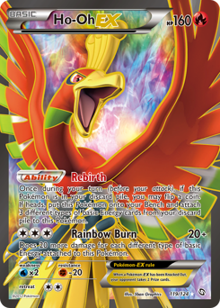 Ho-Oh-EX z edície Dragons Exalted, karta č.119