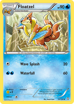 Floatzel z edície Dragons Exalted, karta č.33