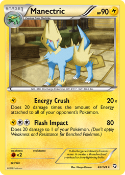 Manectric z edície Dragons Exalted, karta č.43