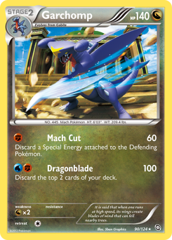 Garchomp z edície Dragons Exalted, karta č.90