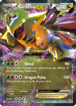 Giratina-EX z edície Dragons Exalted, karta č.92