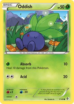 Oddish z edície Boundaries Crossed, karta č.1