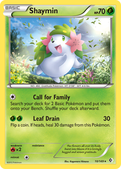 Shaymin z edície Boundaries Crossed, karta č.10