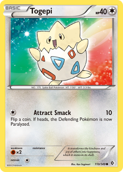 Togepi z edície Boundaries Crossed, karta č.110