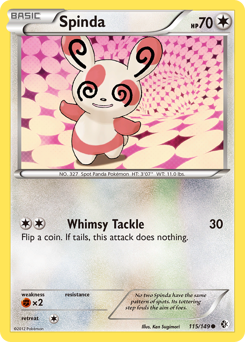Spinda z edície Boundaries Crossed, karta č.115
