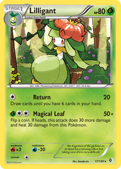 Lilligant z edície Boundaries Crossed, karta č.17