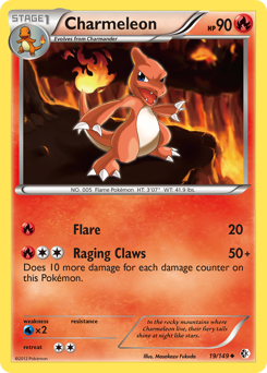 Charmeleon z edície Boundaries Crossed, karta č.19