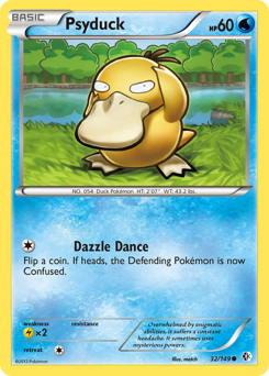 Psyduck z edície Boundaries Crossed, karta č.32