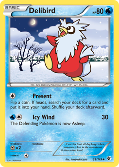 Delibird z edície Boundaries Crossed, karta č.38
