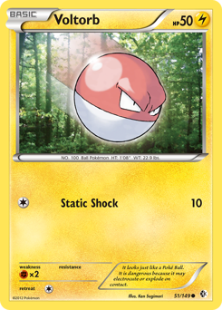 Voltorb z edície Boundaries Crossed, karta č.51