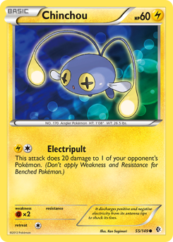 Chinchou z edície Boundaries Crossed, karta č.55