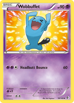 Wobbuffet z edície Boundaries Crossed, karta č.58
