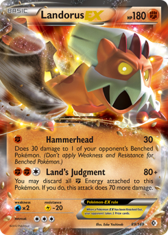 Landorus-EX z edície Boundaries Crossed, karta č.89