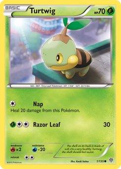 Turtwig z edície Plasma Storm, karta č.1
