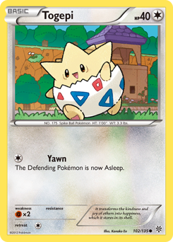 Togepi z edície Plasma Storm, karta č.102