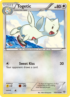 Togetic z edície Plasma Storm, karta č.103