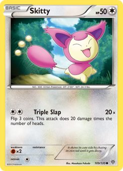 Skitty z edície Plasma Storm, karta č.109