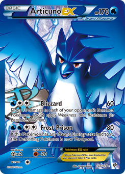 Articuno-EX z edície Plasma Storm, karta č.132
