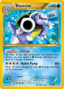 Blastoise z edície Plasma Storm, karta č.137